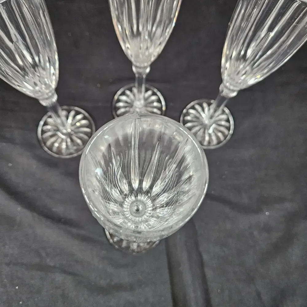 Gorham Regina Crystal Champagne‎ Flutes (Set of 4) 9